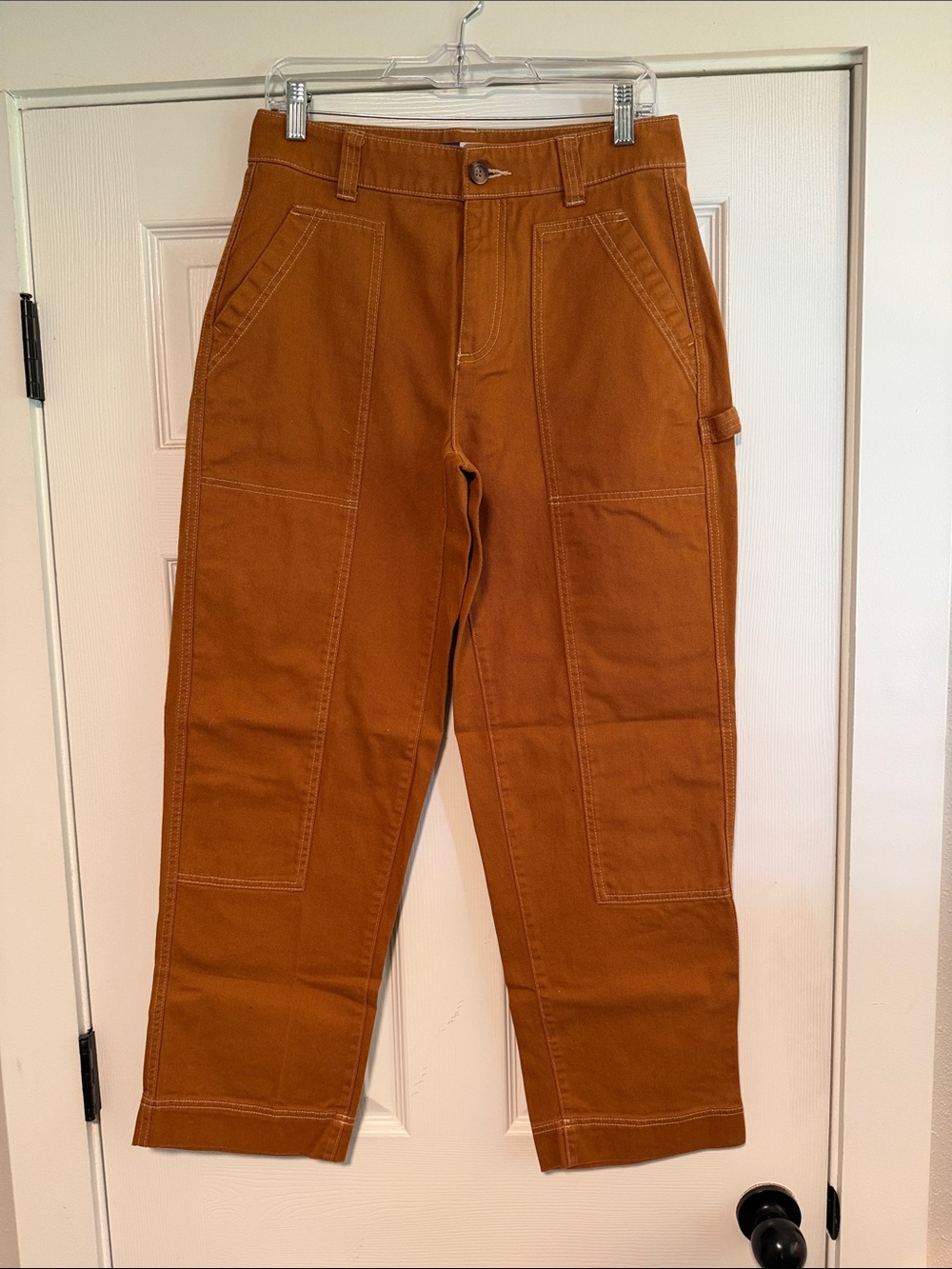 Old Navy Women's Utility Jeans in Rust Brown